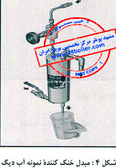 مبدل خنک کننده نمونه آب دیگ